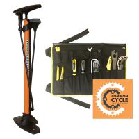 Cover image for Bicycle Floor Pump and Tool Kit.